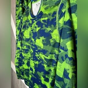046. C9 Champion Camouflage Pajamas Shirt and 2 pairs pants Blue Green XL